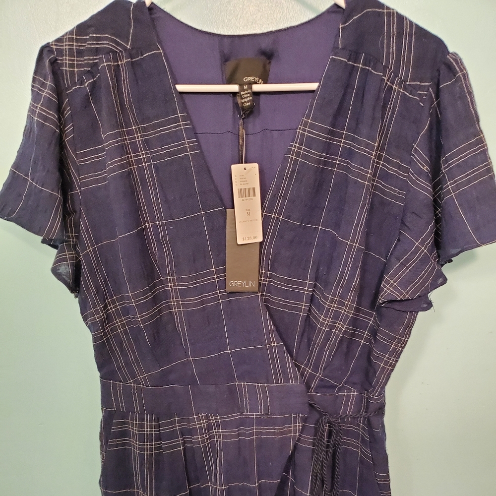 Anthropologie Greylin Plaid Romper